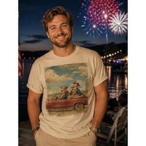 Founding Fathers Freedom Ride America 250 Vintage Tee | MADE IN USA